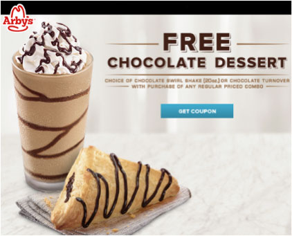 Arby’s: FREE Chocolate Shake or Turnover with ANY Regular Price Combo Purchase!