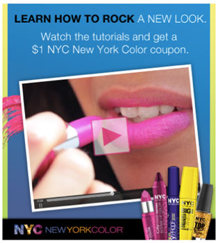 Hot 1/1 NYC New York Color Product Coupon!