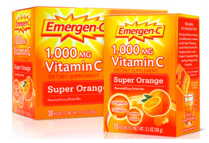 2 boxes of Emergen-C Super Orange Flavor