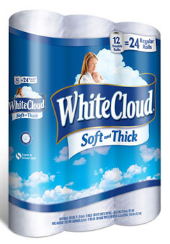 New Buy One White Cloud Bath Tissue, get free 4-Pack Coupon!