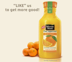 Minute Maid Pure Squeezed bottle