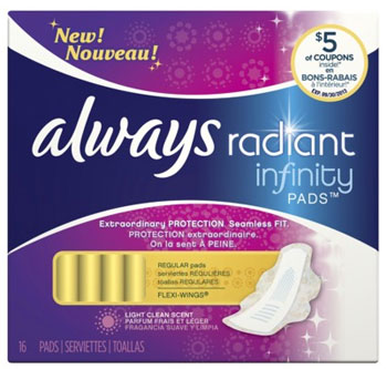 New $1.50 off ONE Always Pad AND Always Liner Coupon!