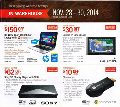 Costco Black Friday Deals 2014