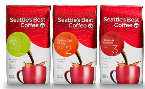 three bags of Seattle's Best Coffee