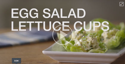 Egg Salad Lettuce Cups Tutorial