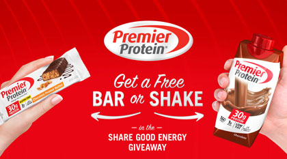 Premier Protein: Free Bar or Shake Sample