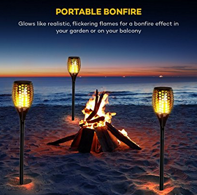 Amazon Deal: TaoTronics 2-Pack Solar Powered Torch Lights Only $29.99