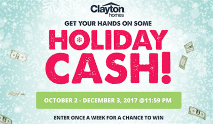 Win a $5,000 check to have a great holiday season!