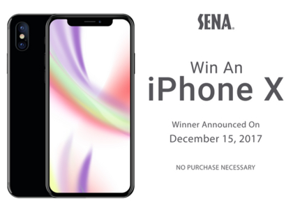 Win an Apple iPhone X 256GB and a Sena leather case!