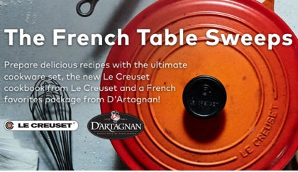 Win the ultimate Le Creuset cookware set, cookbooks and more!