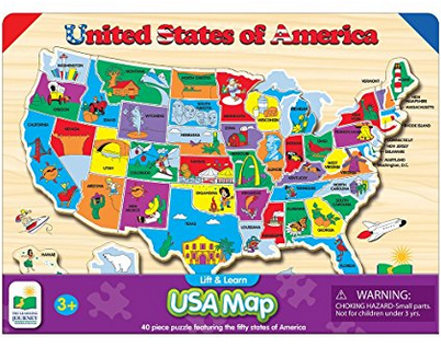 Amazon: Lift and Learn USA Map Puzzle Only $8.46 (Reg. $17)