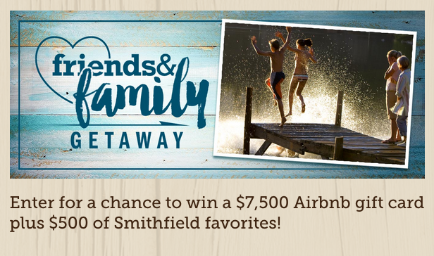 Smithfield: Win a $7,500 AirBnB Gift Card